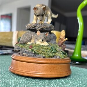 San Francisco Music Box Company Wolf National Geographic Collectible Series